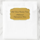 Elegante gouden custom afdichtingen en Stickers (Tas)