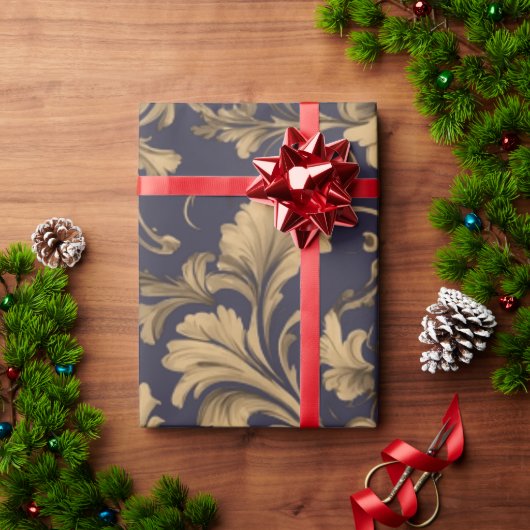 Elegante gouden Damask Cadeaupapier (Feestdagen Geschenken)