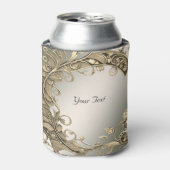 Elegante gouden decoratieve bruiloft gunst Koelbox Blikjeskoeler (Blikje Voorkant)