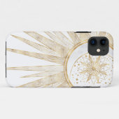Elegante Gouden Doodles Zon Maan Mandala Ontwerp Case-Mate iPhone Case (Achterkant (horizontaal))