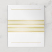 Elegante gouden en witte trouw (Buitenkant ongevouwen)