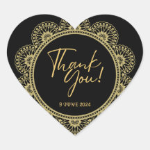 Elegante gouden en zwarte Stickers