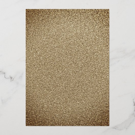 Elegante gouden en zwarte vlinder Quinceanera Folie Uitnodiging (Achterkant)