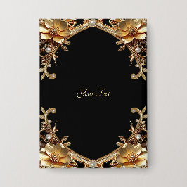 Elegante Gouden Frame Knop Button