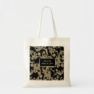 Elegante gouden glinsterende krullen tote bag