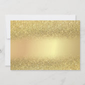 Elegante Gouden Glitter Bokeh RSVP Kaart (Achterkant)