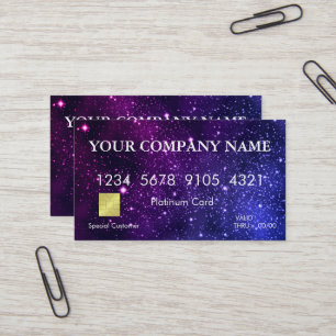Elegante Gouden Glitter Creditcard Visitekaartje