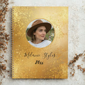Elegante gouden glitter foto chic planner