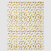 Elegante gouden glitter kerst iconen tissuepapier (Voorkant)