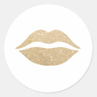 Elegante gouden glitter lippen
