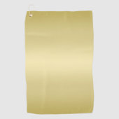 Elegante Gouden Gradiënt Monogram Gepersonaliseerd Golfhanddoek (Voorkant)