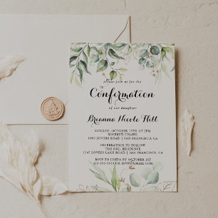 Elegante gouden groen kalligrafie bevestiging kaart