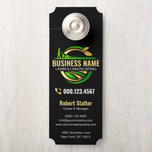 Elegante Gouden Groene Graszorg Professional