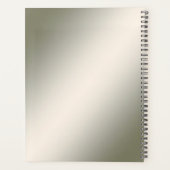 Elegante gouden juweel bloemen planner (Achterkant)