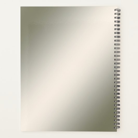 Elegante gouden juweel bloemen planner (Achterkant)