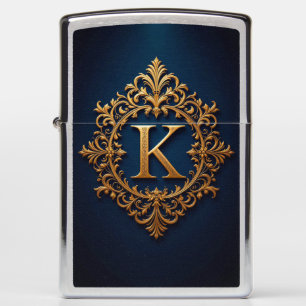 Elegante Gouden K Letter Monogram