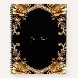Elegante Gouden Kader Notitieboek