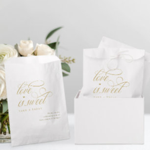 Elegante Gouden Kalligrafie Klasse Luxe Trouwfeest Bedankzakje