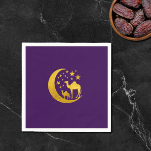 Elegante gouden kameel servet