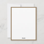 Elegante gouden kerstboom vakantie kerst Kaart (Achterkant)