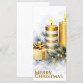 Elegante Gouden Kerstversiering (Voorkant / Achterkant)