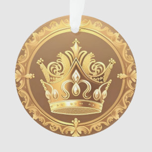 Elegante Gouden Kroon Ornament
