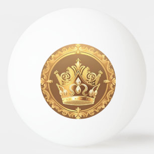 Elegante Gouden Kroon Pingpongballen