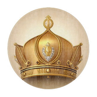 Elegante Gouden Kroon Snijplank