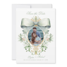 Elegante gouden kuif w / groene boog | Foto