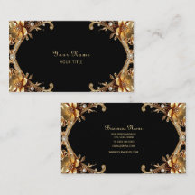 Elegante gouden lijst visitekaartje