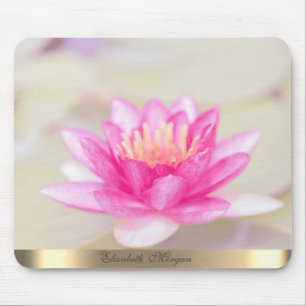 Elegante Gouden Lotus, Yoga Muismat