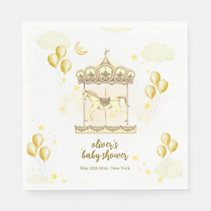 Elegante gouden magische ballon Carrousel Baby sho Servet