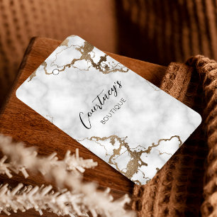 Elegante gouden marmeren kleding Hang Label prijsl Visitekaartje