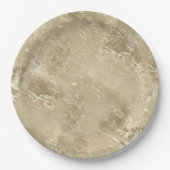 Elegante gouden metallic patroon vakantie papieren bordje (Voorkant)