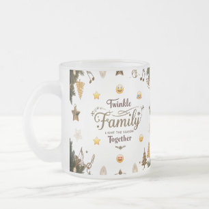 Elegante Gouden Muzikale Twinkel Familie Matglas  Koffiemok