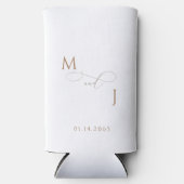 Elegante gouden paar script Initialen bruiloft (Voorkant)