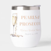 Elegante gouden parels en Prosecco Vrijgezellenfee (Links)