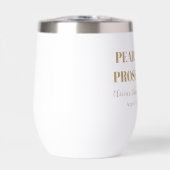 Elegante gouden parels en Prosecco Vrijgezellenfee (Voorkant)