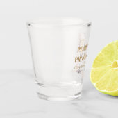 Elegante gouden parels en Prosecco Vrijgezellenfee Shot Glas (Links)