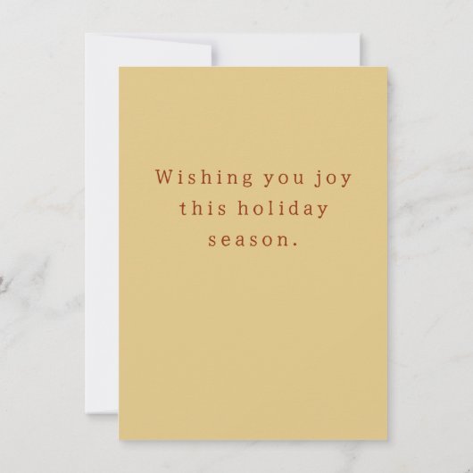 Elegante Gouden Rendier Kerst Script Notitiekaartje (Achterkant)