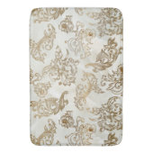 Elegante  Gouden Rollen op Faux Marble Badmat (Voorkant Verticaal)