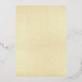 Elegante Gouden Script Prettig Kerstmis Aangepaste Folie Feestdagenkaart (Achterkant)