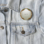 Elegante gouden sierknop ronde button 5,7 cm (In situ)