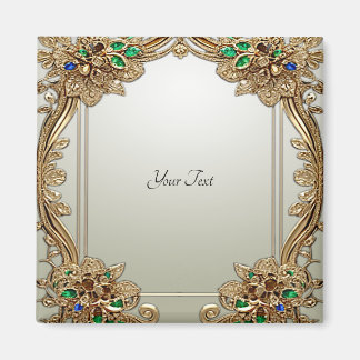 Elegante Gouden Sierlijke Magneet