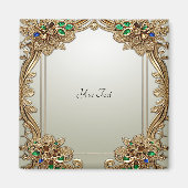 Elegante gouden siermagneet magneet (Voorkant)