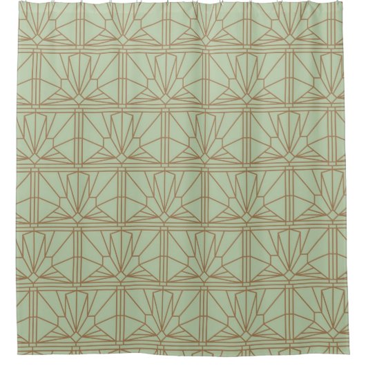 Elegante gouden Sjabloon douchegordijnen (Voorkant)