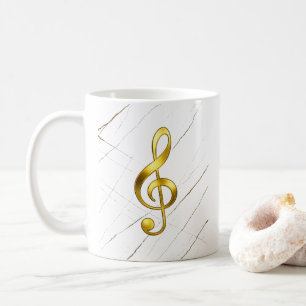 Elegante Gouden Sleutel Kunst voor Thuis Koffiemok