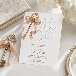 Elegante Gouden Sleutel We Hebben De Sleutels Hous Kaart