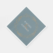 Elegante gouden slinger servet (Hoek)