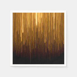 Elegante Gouden Sterrenexplosie Papieren Servet